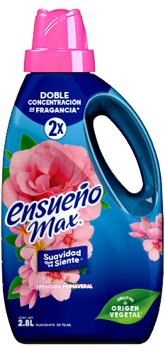 Suavizante de ropa Ensueño Max Frescura Primaveral 2.8L