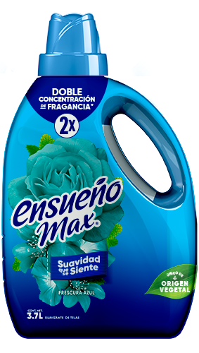 Suavizante de telas Ensueño Max Frescura Azul 3.7L