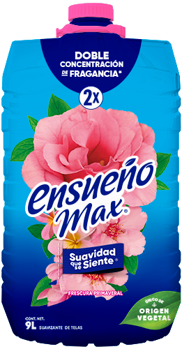 Suavizante de telas Ensueño Max Frescura Primaveral 9L