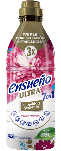 Suavizante de ropa Ensueño Ultra 1 en 7 Frescura Primaveral 740ml