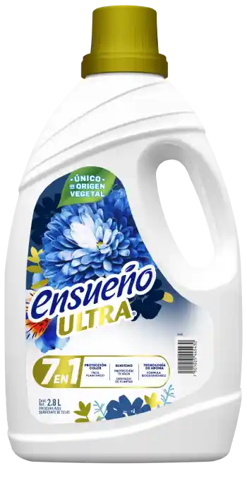 Suavizante de telas Ensueño Ultra 7 en 1 Frescura Azul  2.8L