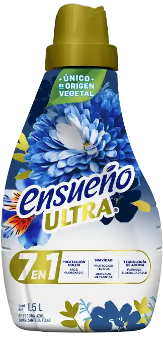 Suavizante de telas Ensueño Ultra 7 en 1 Frescura Azul 1.5L