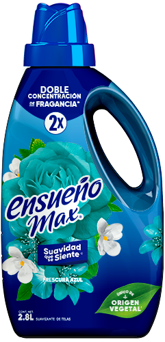 Suavizante de ropa Ensueño Max Frescura Azul 2.8L