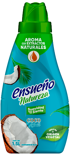 Suavizante de ropa Ensueño natureza Coco y Karité 1,5mL