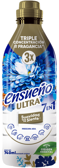 Suavizante de telas Ensueño Ultra 7 en 1 Frescura Azul 740ml